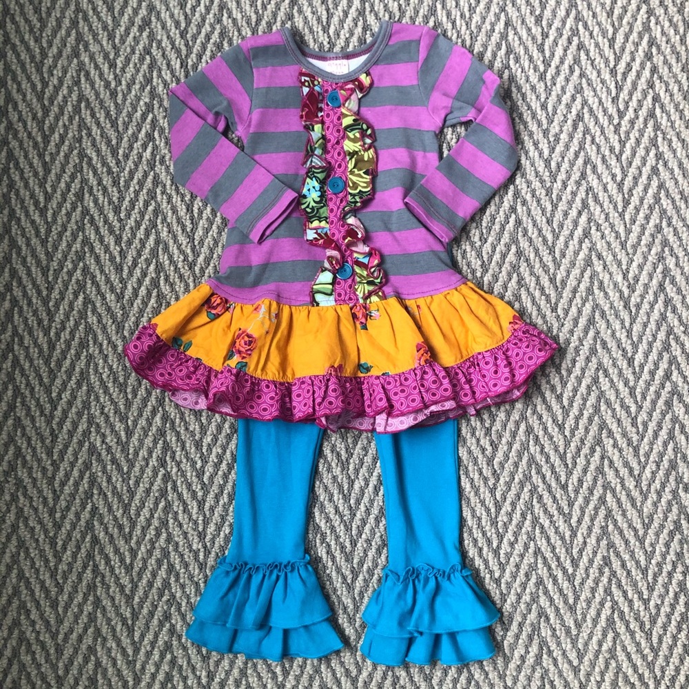 Giggle moon dress and pants 24 month